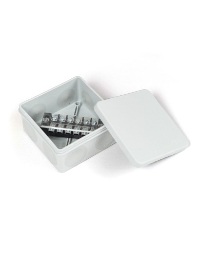 Коробка распред. двухкомп. (HF) 100х100х50 серая Промрукав (PR80.0172) в Комсомольске-на-Амуре Распределительные коробки Pintop.ru