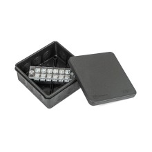 Коробка распред. двухкомп. (HF) 100х100х40 черная Промрукав (PR80.0171)