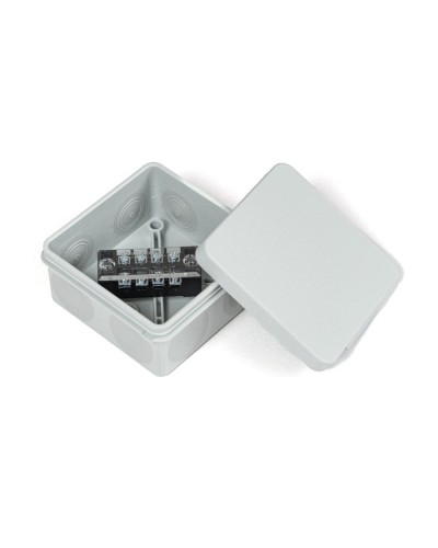 Коробка распред. двухкомп. (HF) 80х80х40 серая Промрукав (PR80.0168) в Комсомольске-на-Амуре Распределительные коробки Pintop.ru