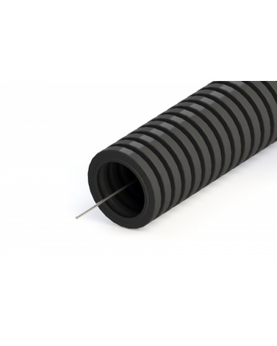 Труба гофрированная ПНД лёгкая 350 Н безгалогенная (HF) стойкая к ультрафиолету черная с/з д20 (100м/4800м уп/пал) Промрукав 161557 в Комсомольске-на-Амуре Труба гофрированная Pintop.ru