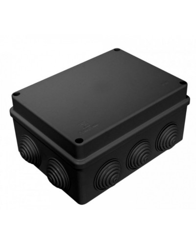 Коробка распределительная для о/п безгалогенная (HF) черная 150х110х70 (28шт/кор) Промрукав (40-0310-9005) в Комсомольске-на-Амуре Распределительные коробки Pintop.ru