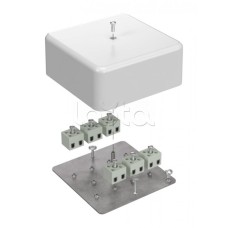 Коробка огнестойкая для кабель-канала 40-0470-FR2.5-12 Е15-Е60 (латунь) 103х103х45 Промрукав (40-0470-FR2.5-12-Е60)