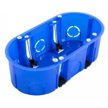 Коробка установочная двухместная ГСК безгалогенная (HF) 140х68х46 (94шт/кор) Промрукав (80-0620)