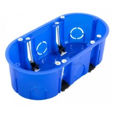 Коробка установочная двухместная ГСК безгалогенная (HF) 140х68х46 (94шт/кор) Промрукав (80-0620)