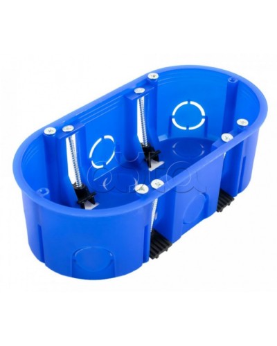 Коробка установочная двухместная ГСК безгалогенная (HF) 140х68х46 (94шт/кор) Промрукав (80-0620) в Комсомольске-на-Амуре Распределительные коробки Pintop.ru