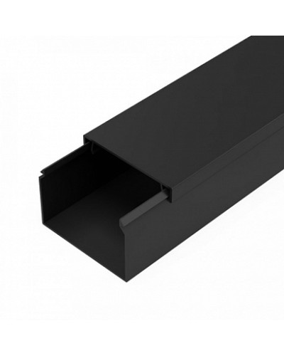 Кабель-канал черный 2-й замок в п/э 60х40 мм (18 м/уп) Промрукав (PR03.0217) в Комсомольске-на-Амуре Огнестойкие кабельные линии Pintop.ru