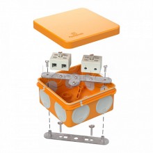 Коробка огнестойкая для о/п двухкомпонентная 60-0210-FR10.0-4 Е15-Е120 80х80х40 Промрукав (60-0210-FR10.0-4)