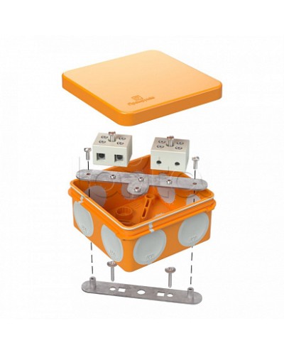 Коробка огнестойкая для о/п двухкомпонентная 60-0210-FR10.0-4 Е15-Е120 80х80х40 Промрукав (60-0210-FR10.0-4) в Комсомольске-на-Амуре Распределительные коробки Pintop.ru