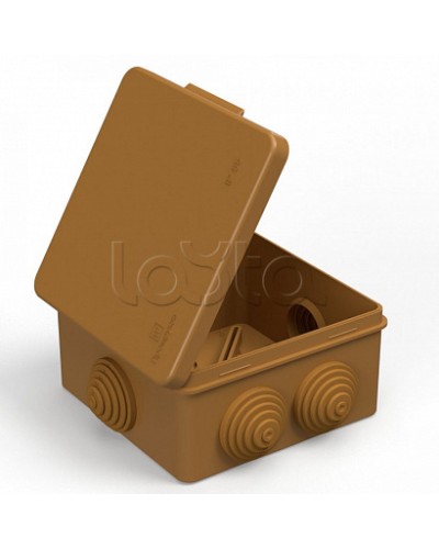 Коробка распределительная 40-0302-8001 для прямого монтажа безгалогенная (HF) бук 100х100х50 (60шт/кор) Промрукав в Комсомольске-на-Амуре Распределительные коробки Pintop.ru