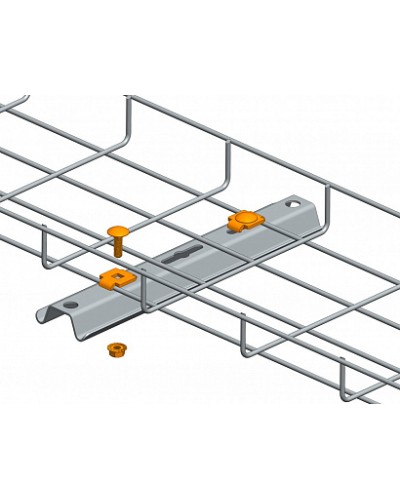 Крепежный комплект проволочного лотка к элементам системы подвесов Промрукав (50 шт/уп) (PR08.2467) в Комсомольске-на-Амуре Огнестойкие кабельные линии Pintop.ru