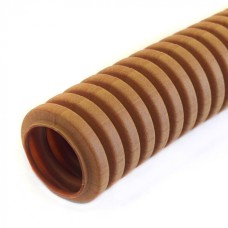 Труба гофрированная ПВХ легкая 350 Н бук с/з д20 (10 м/уп) Промрукав (PR01.0038)