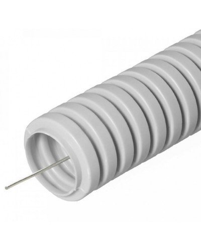 Труба гофрированная ПВХ тяжелая 750 Н серая с/з д40 (15м/960м уп/пал) Промрукав (PR.0140411) в Комсомольске-на-Амуре Труба гофрированная Pintop.ru