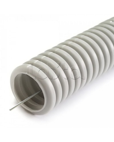 Труба гофрированная ПНД лёгкая 350 Н безгалогенная (HF)серая с/з d16 мм (10м) Промрукав (PR02.0450) в Комсомольске-на-Амуре Труба гофрированная Pintop.ru