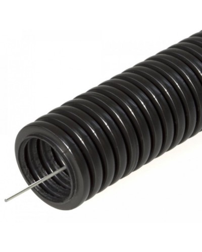 Труба гофрированная ПНД безгалогенная (HF) черная с/з д20 (100м/4800м уп/пал) Строитель Промрукав (PR.022051) в Комсомольске-на-Амуре Труба гофрированная Pintop.ru