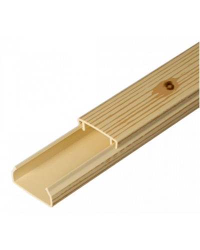 Кабель-канал сосна 2-й замок 20х10 (180м/уп) Промрукав (PR.025436) в Комсомольске-на-Амуре Кабель-канал Pintop.ru