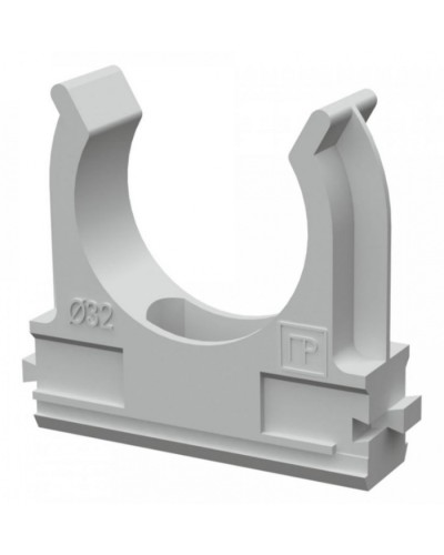 Крепеж-клипса для труб АБС-пластик в п/э д32 (25шт/500шт уп/кор) Промрукав (PR.02632) в Комсомольске-на-Амуре Держатели, клипсы, скобы Pintop.ru