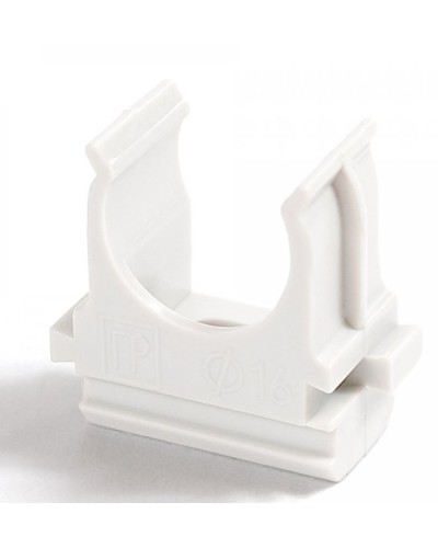 Крепёж-клипса для труб Полистирол белая д20 (100шт/1500шт уп/кор) Промрукав (PR.02720б) в Комсомольске-на-Амуре Держатели, клипсы, скобы Pintop.ru