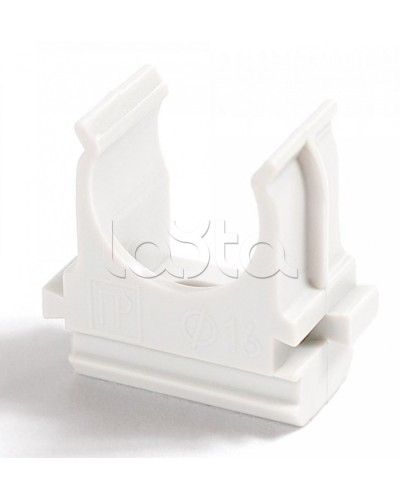 Крепёж-клипса для труб Полистирол белая д25 (100шт/1000шт уп/кор) Промрукав (PR.02725б) в Комсомольске-на-Амуре Держатели, клипсы, скобы Pintop.ru