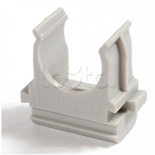 Крепеж-клипса для труб Полистирол д25 (10шт/500шт уп/кор) Промрукав (PR.02725м)