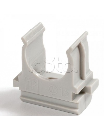 Крепеж-клипса для труб Полистирол д32 (10шт/500шт уп/кор) Промрукав (PR.02732м) в Комсомольске-на-Амуре Держатели, клипсы, скобы Pintop.ru