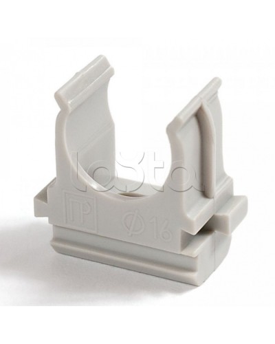 Крепеж-клипса для труб Полистирол д40 (10шт/300шт уп/кор) Промрукав (PR.02740м) в Комсомольске-на-Амуре Держатели, клипсы, скобы Pintop.ru