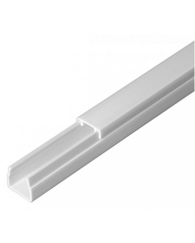 Кабель-канал белый 2-й замок в п/э 12х12 (120 м/уп) Промрукав (PR03.0046) в Комсомольске-на-Амуре Кабель-канал Pintop.ru