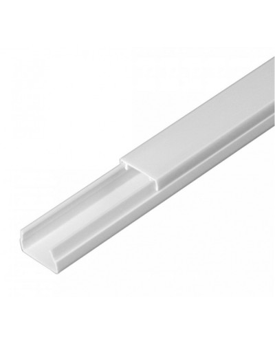 Кабель-канал белый 2-й замок в п/э 15х10 (144 м/уп) Промрукав (PR03.0047) в Комсомольске-на-Амуре Кабель-канал Pintop.ru