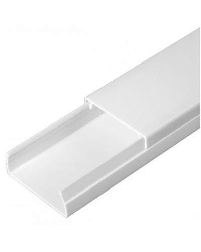 Кабель-канал белый 2-й замок в п/э 40х16 (30 м/уп) Промрукав (PR03.0052) в Комсомольске-на-Амуре Кабель-канал Pintop.ru