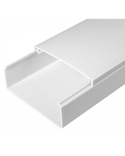 Кабель-канал белый 2-й замок в п/э 100х40 (8 м/уп) Промрукав (PR03.0059) в Комсомольске-на-Амуре Кабель-канал Pintop.ru