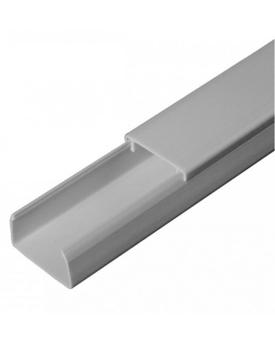 Кабель-канал серый RAL 7035 2-й замок в п/э 25х16 (80м/уп) Промрукав (PR03.0072) в Комсомольске-на-Амуре Кабель-канал Pintop.ru