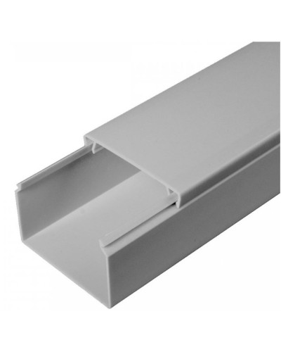 Кабель-канал серый RAL 7035 2-й замок в п/э 60х40 (40м/уп) Промрукав (PR03.0077) в Комсомольске-на-Амуре Кабель-канал Pintop.ru