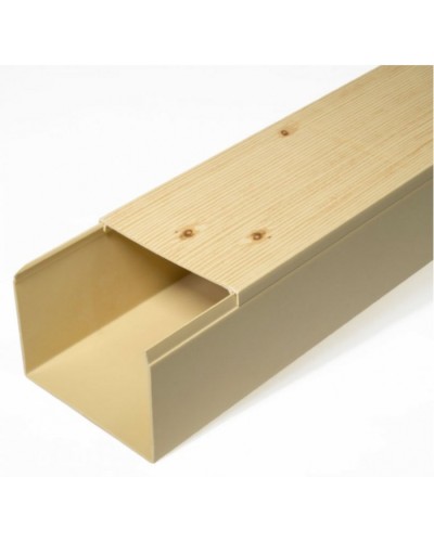 Кабель-канал сосна 2-й замок в п/э 80х60 (8 м/уп) Промрукав (PR03.0190) в Комсомольске-на-Амуре Кабель-канал Pintop.ru