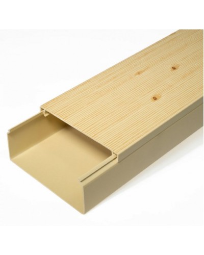 Кабель-канал сосна 2-й замок в п/э 100х40 (8 м/уп) Промрукав (PR03.0191) в Комсомольске-на-Амуре Кабель-канал Pintop.ru