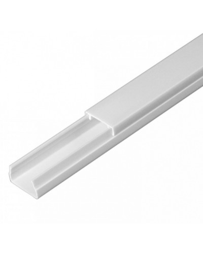 Кабель-канал белый 2-й замок в п/э 15х10 (234м/уп) Промрукав (PR.0325201) в Комсомольске-на-Амуре Кабель-канал Pintop.ru