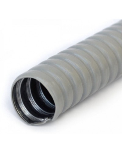 Металлорукав в ПВХ оболочке серый Р3-ЦП-НГ-60 (15м/уп) Промрукав (PR04.0478) в Комсомольске-на-Амуре Металлорукав Pintop.ru