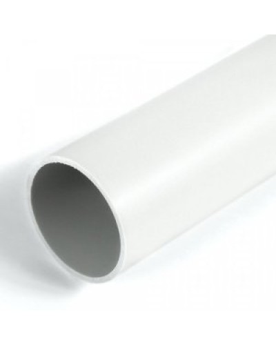 Труба жесткая ПВХ белая 3-х метровая д50 (30 м/уп) Промрукав PR05.0019 в Комсомольске-на-Амуре Гладкая труба Pintop.ru