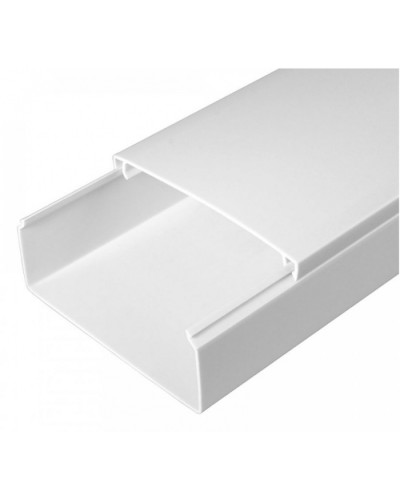 Кабель-канал белый 2-й замок в г/к 100х40 (24м/уп) Промрукав (PR.0510040) в Комсомольске-на-Амуре Кабель-канал Pintop.ru