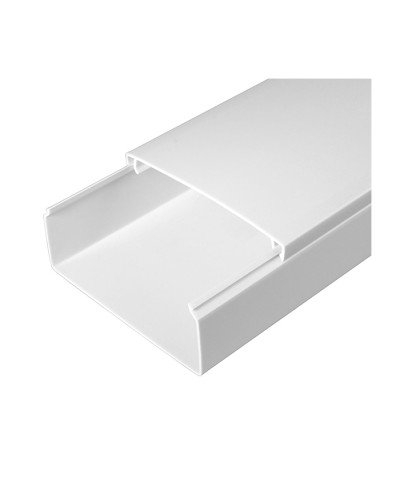Кабель-канал белый 2-й замок в п/э 100х40 (24м/уп) Промрукав PR.0510041 в Комсомольске-на-Амуре Кабель-канал Pintop.ru