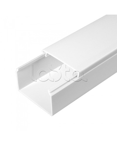 Кабель-канал белый 2-й замок в п/э 60х40 (40м/уп) Промрукав PR.0560401 в Комсомольске-на-Амуре Кабель-канал Pintop.ru