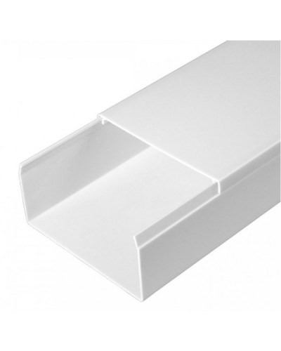 Кабель-канал белый 2-й замок в п/э 80х40 (30м/уп) Промрукав (PR.0580401) в Комсомольске-на-Амуре Кабель-канал Pintop.ru