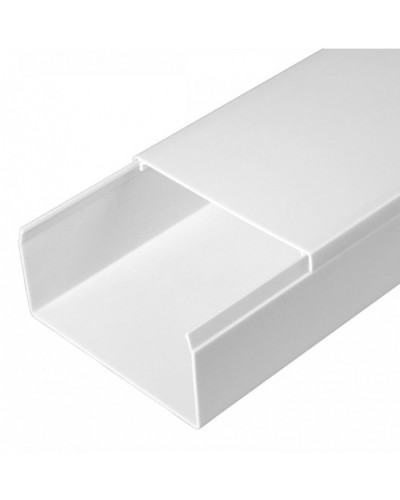 Кабель-канал белый 2-й замок в г/к 80х40 (30м/уп) Промрукав (PR.058040) в Комсомольске-на-Амуре Кабель-канал Pintop.ru