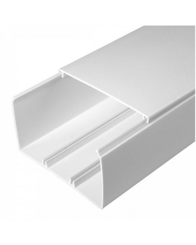 Кабель-канал белый 2-й замок в г/к 100х60 (16м/уп) Промрукав (PR.0610060) в Комсомольске-на-Амуре Кабель-канал Pintop.ru