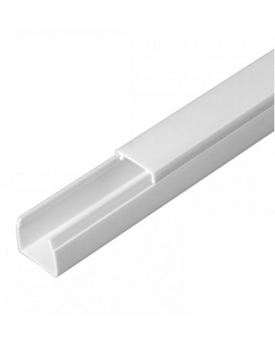 Кабель-канал белый 2-й замок в п/э 16х16 (120м/уп) Промрукав (PR.0616161) в Комсомольске-на-Амуре Кабель-канал Pintop.ru