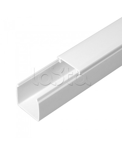 Кабель-канал белый 2-й замок в п/э 25х25 (48м/уп) Промрукав PR.0625251 в Комсомольске-на-Амуре Кабель-канал Pintop.ru