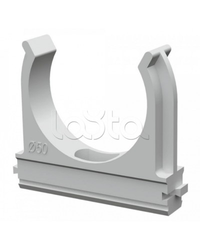 Крепеж-клипса для труб АБС-пластик в карт д50 (20шт/200шт уп/кор) Промрукав (PR.0650) в Комсомольске-на-Амуре Держатели, клипсы, скобы Pintop.ru