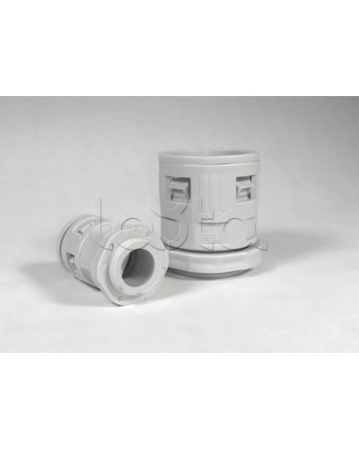 Муфта вводная для гофрированных труб серая ВМ-ГТ-32 Промрукав (PR08.3271) в Комсомольске-на-Амуре Повороты, муфты, тройники Pintop.ru