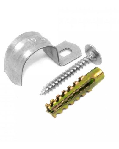 Комплекты для крепления ОКЛ с использованием самореза, дюбеля и скобы СМО 10-11 (100 шт) Промрукав (PR08.4992) в Комсомольске-на-Амуре Держатели, клипсы, скобы Pintop.ru