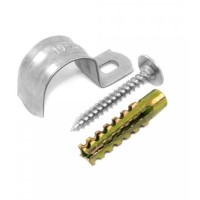 Комплекты для крепления ОКЛ с использованием самореза, дюбеля и скобы СМО 16-17 (100 шт) Промрукав (PR08.4995)