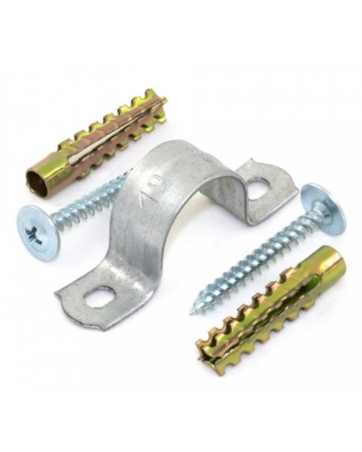 Комплекты для крепления ОКЛ с использованием самореза, дюбеля и скобы СМД 10-11 (100 шт) Промрукав (PR08.4999) в Комсомольске-на-Амуре Держатели, клипсы, скобы Pintop.ru