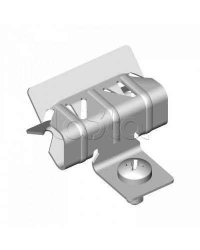 Зажим балочный 15-20 мм с отгибом и винтом М6х9 Промрукав (PR08.5848) в Комсомольске-на-Амуре Аксессуары для лотков Pintop.ru